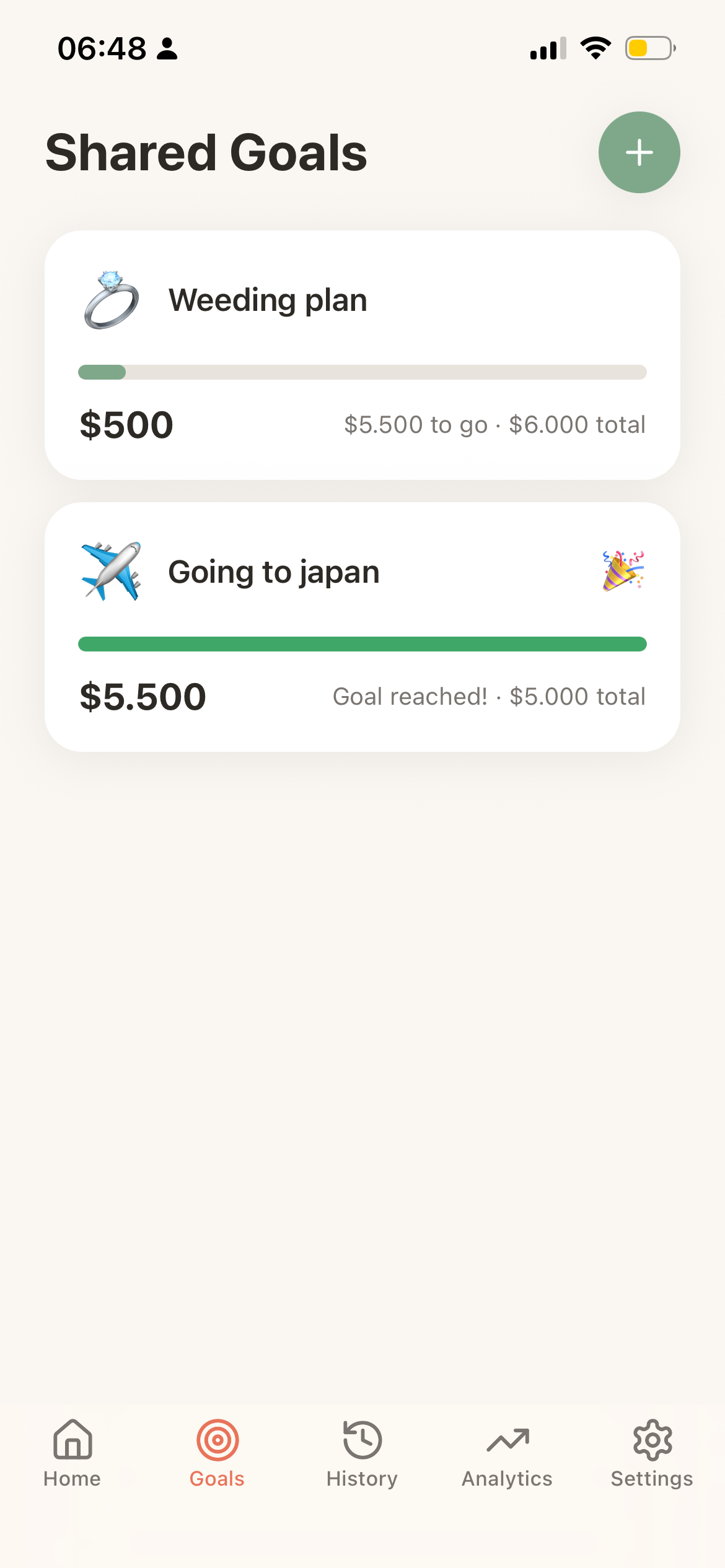 Add Expense screen